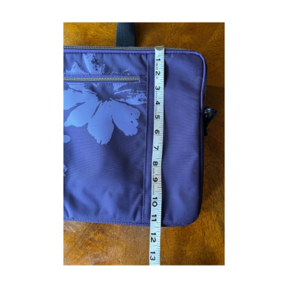 Purple Floral GOLLA Laptop Bag - Picture 6 of 7
